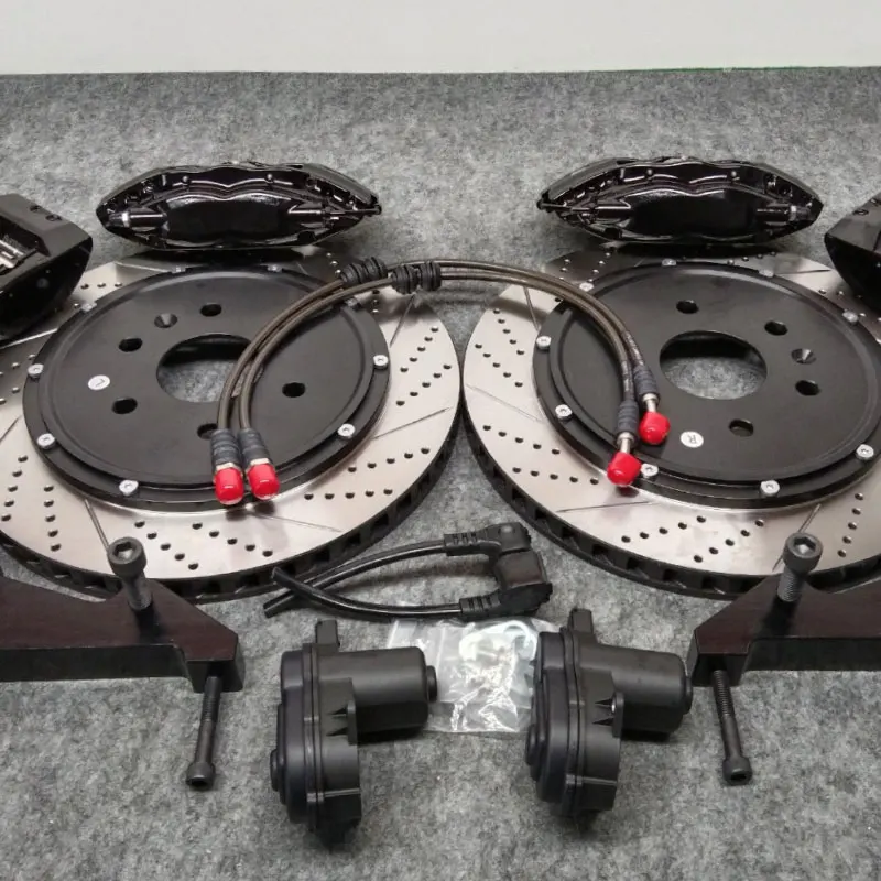 Factory OEM Aluminum 6 Pot Big Caliper Kits with Handbrake Caliper Auto Part for golf 4 5 7