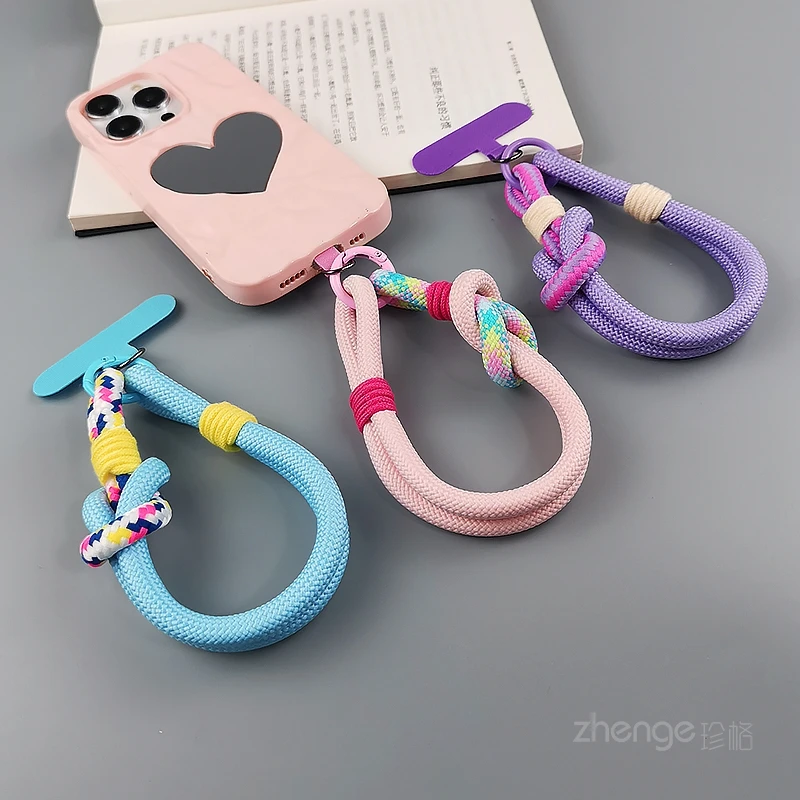 

Ремешок для мобильного телефона на запястье в стиле большого пальца, тканая веревка двойного назначения, прочный, прочный и универсальный чехол для телефона с защитой от ломтиков