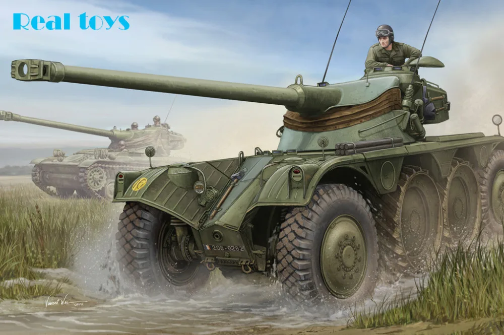 

HobbyBoss model 82489 1/35 French EBR-10 Wheeled Reconnaissance Vehicle plastic model kit-Scale Model Kit