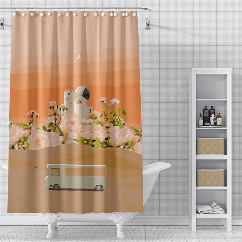 Home shower curtains for bathroom waterproof fabric bathroom Curtains Anime animal style modern shower curtain 180x200 90x180