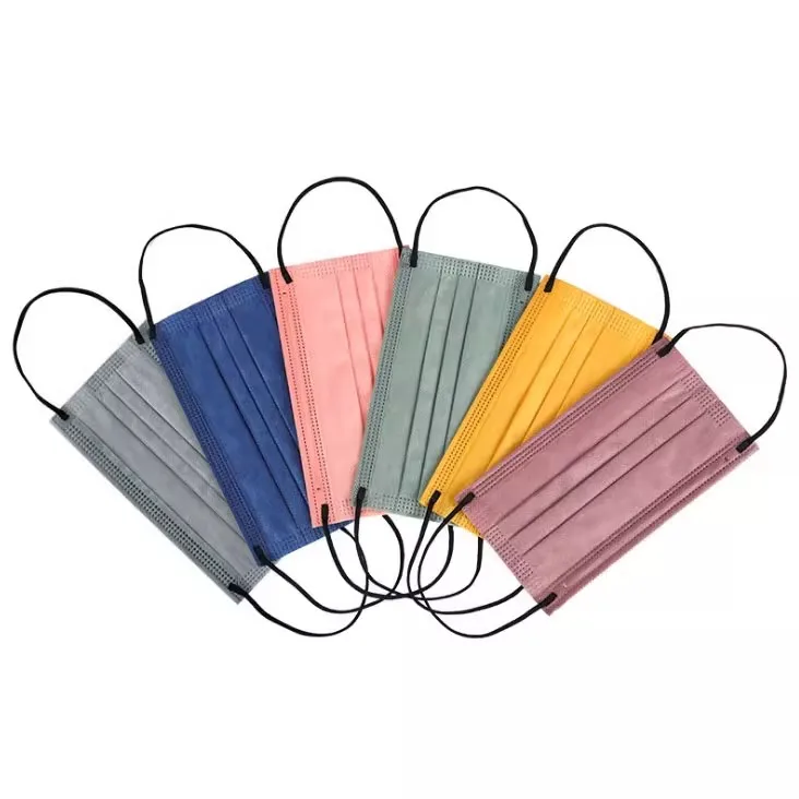 Maschere per il viso usa e getta a 4 strati rosa Sakura addensate da 200 pezzi - 200/100/50/10 pezzi con fascia elastica e clip per il naso regolabile, adatte per feste, viaggi, attività all'aperto, abbigliamento casua