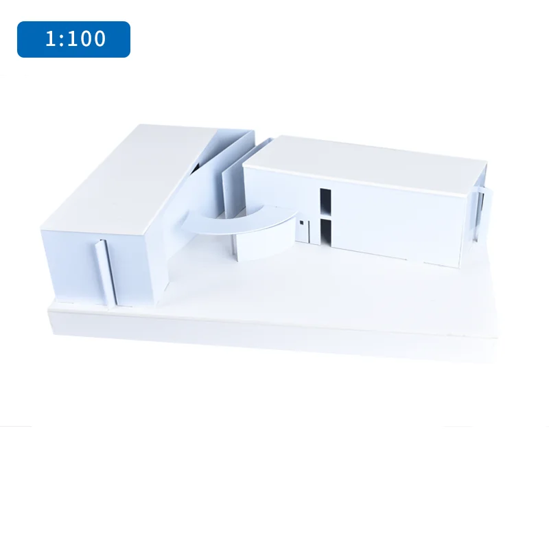Modelo arquitetônico em miniatura, escala 1:100, kit abs, igreja de luz, montagem diy para estudantes e colecionadores, design realista