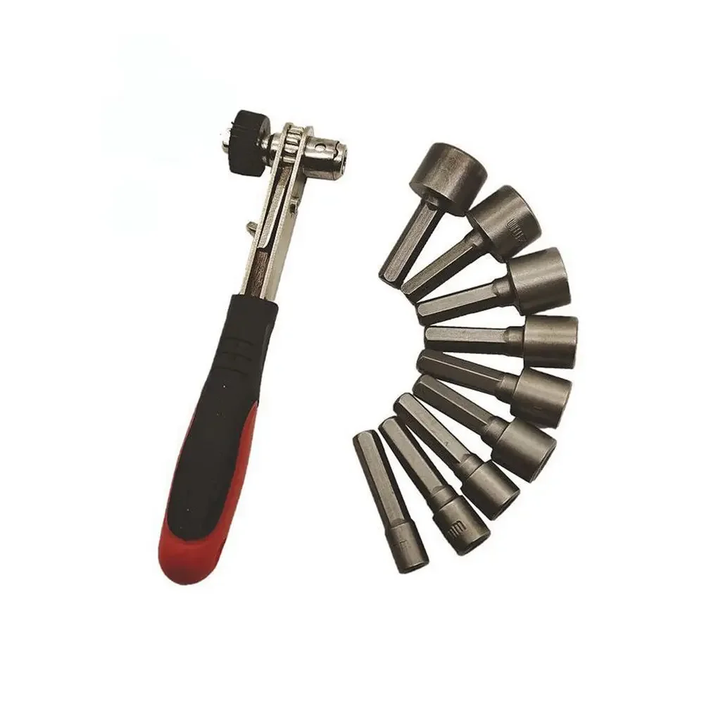 Imagem -06 - Krachtige-porca de Alimentação Chave Soquete Driver Chave de Catraca Ferramentas de Parafuso de Perfuração Hex Shank Adapter mm mm mm mm mm 10 mm 11 mm 12 Milímetros 13 Milímetros Peças