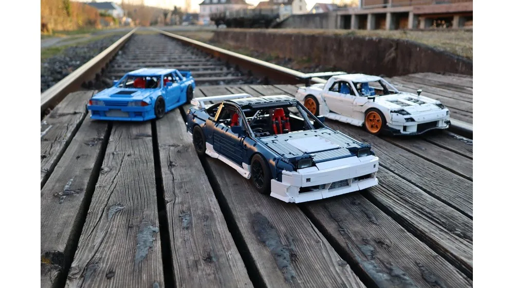 

Building Blocks 180SX 240SX Type X Car Model MOC Bricks Set Educational STEM Toy for Boys Girls Gift