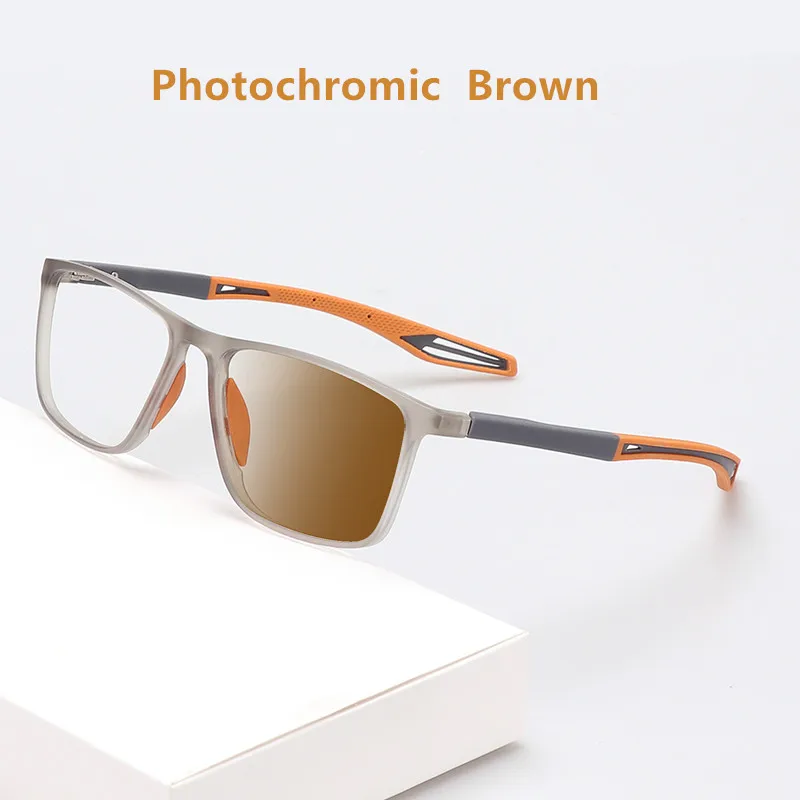 TR90 Photochromic Eye Glasses Men Women Myopia Eyeglasses Finished Glasses Students Short Sight Eyewear 0 -0.5 -1 -1.25 -1.5 -6