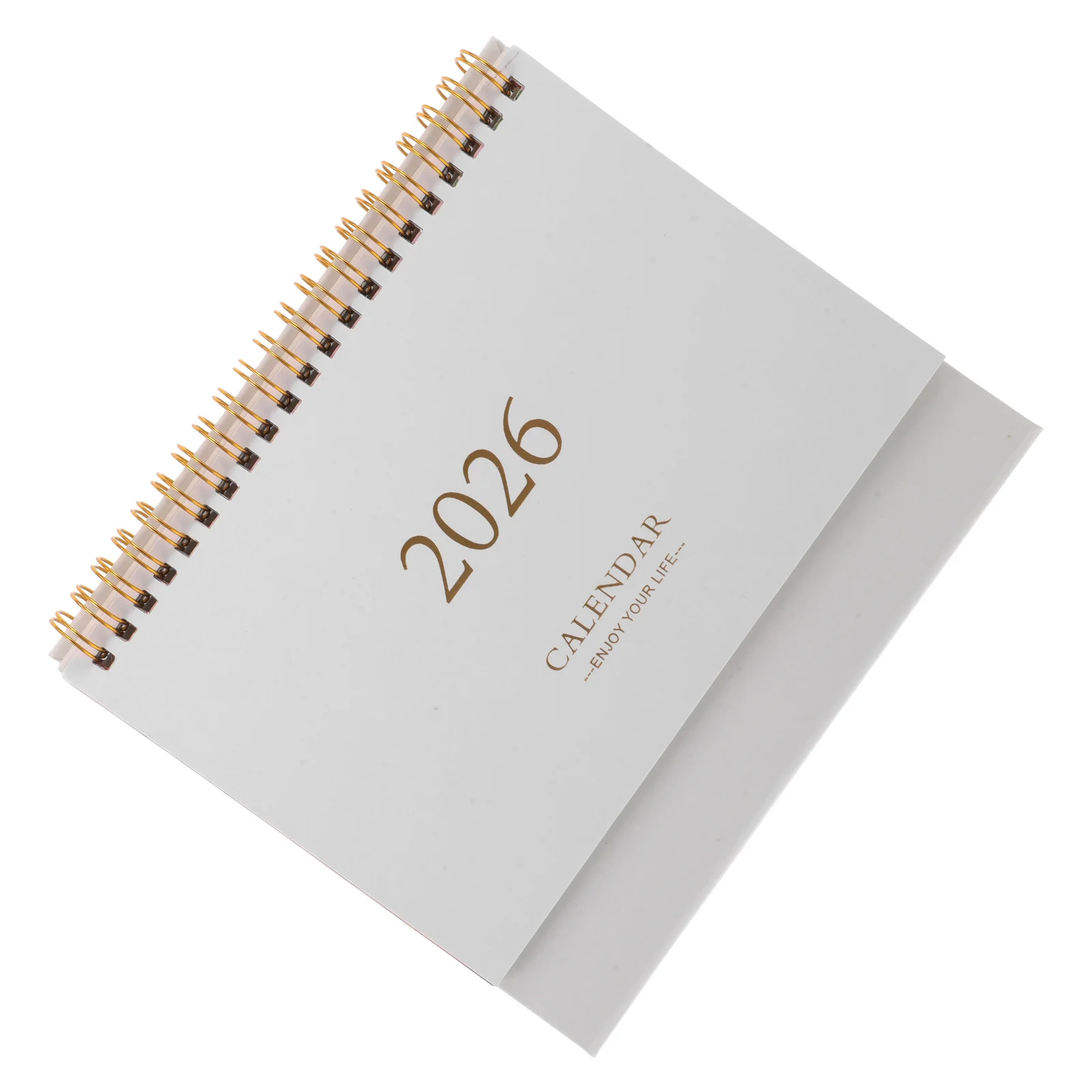 

Mini Desktop Calendar 2026: Compact Standing Flip Calendar With Twin-Wire Binding, Portable Small Desk Organizer For Daily