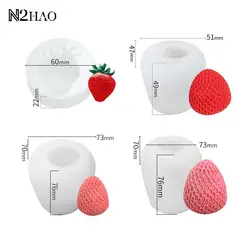 Big Strawberry Candle Mold Simulation Strawberry Candle Silicone Mold Chocolate Mold DIY Soap Molds