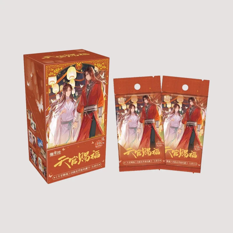 

Оригинальные коллекционные карточки по манге «Благословение небожителей: Возвращение с тобой, том 2», с изображениями Се Ляня и Хуа Чэна, маленькие карточки-сувениры.