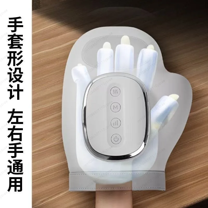 Smart Heating Hand Massager, Air Compression Massager for Palm Finger Wrist, Heat Therapy for Arthritis Carpal Tunnel Relief