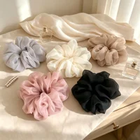 Large Mesh Hair Rope for Women Simple and Fashiona  Does Not Hurt The Hair Hair Rope Cute Girl High Ponytail Scrunchie