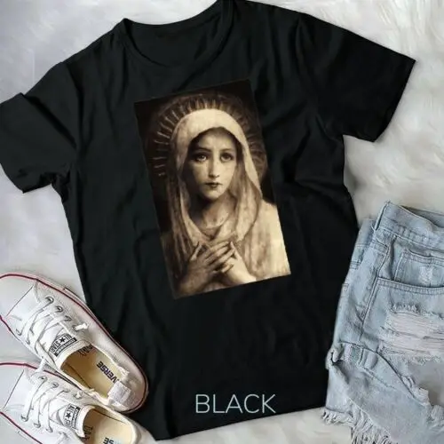 Virgin Mary Maria Catholic Painting Unisex T-shirt