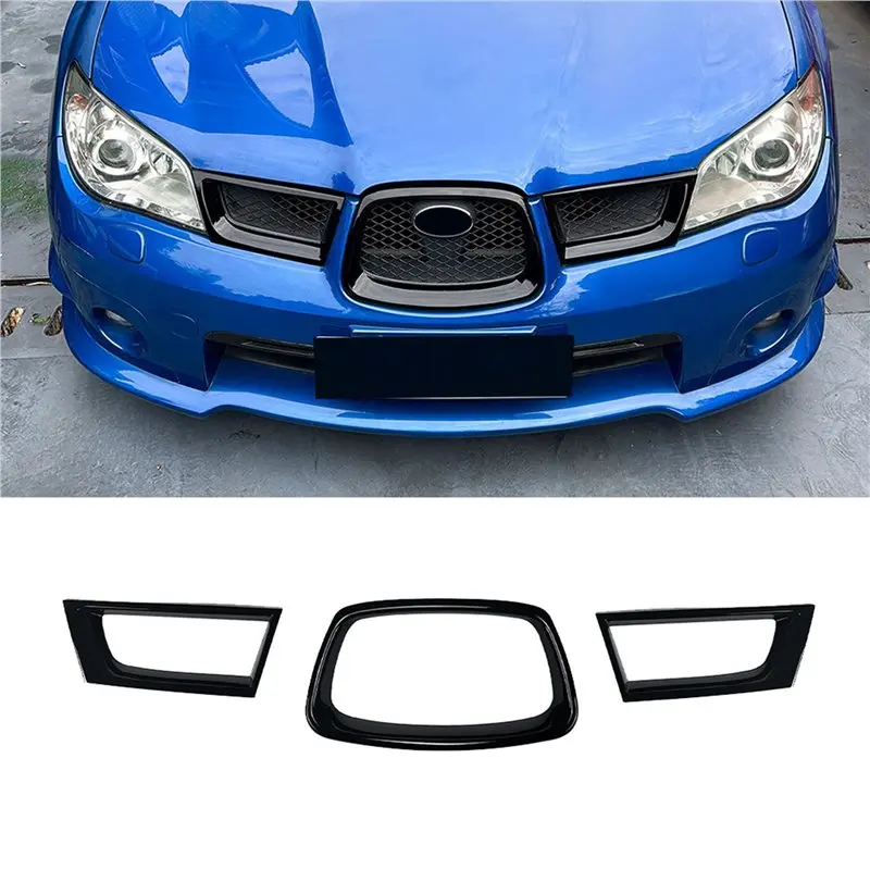 Leading-9X Car Grille Front Hood Grille Racing Bumper Grill Exterior Accessories For Subaru Impreza WRX STI 2006-2007,B