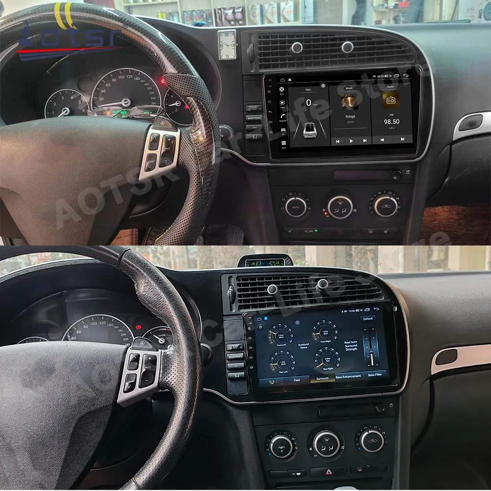 Automotive Multimedia schermo Android per SAAB 2007 2008 2009 2010 2011 autoradio Apple Carplay unità principale di navigazione GPS Wireless