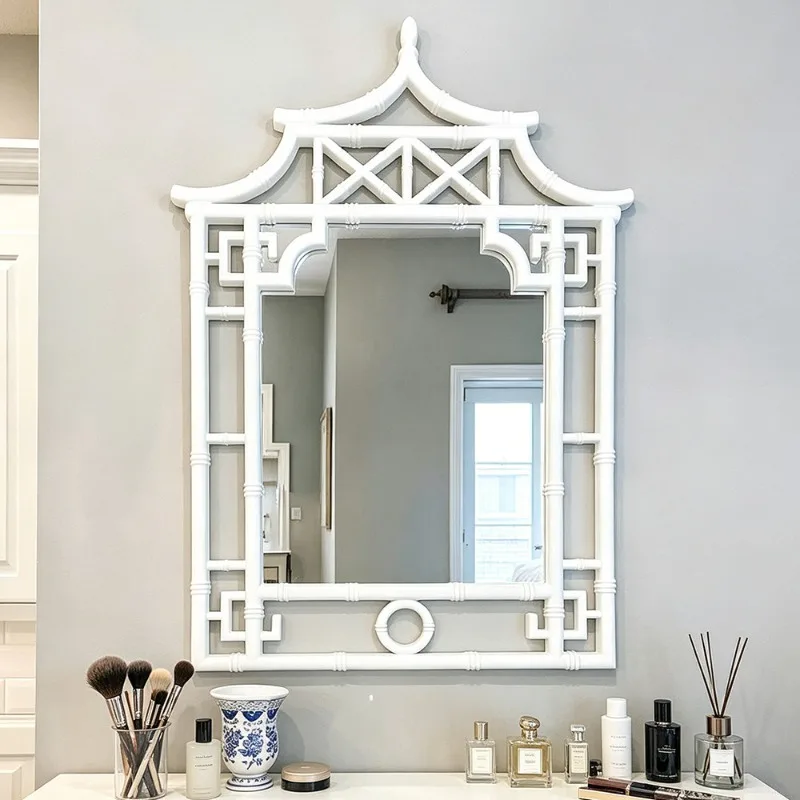 Modern Makeup Mirror Living Room Decoration Wall Girls Aesthetic Luxury Mirror Vintage Vanity Spiegel Wand Home Decorations