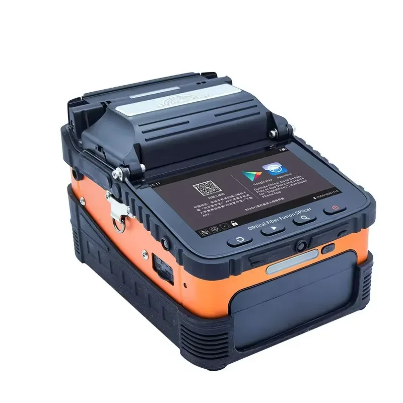 New AI-6C Six Core to Core Alignment High Precision 8S Splice FTTH Fiber Optic Fusion Splicer Automatic Heating Built-in