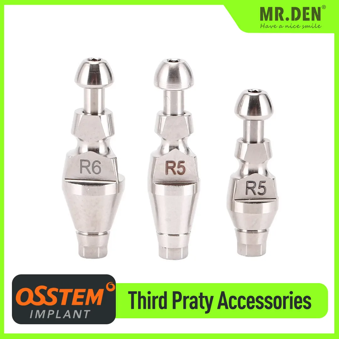 5Pcs Titanium Third Party Oral Implant Accessories OSSTEM Fixture Pick-up Impression Coping Closed Open Transfer Bar Replacement