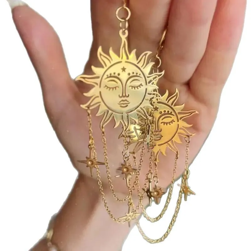 Customized-Border Trade Bohemian Fashion Copper and Tassel Chain Earrings Factory Direct Sale