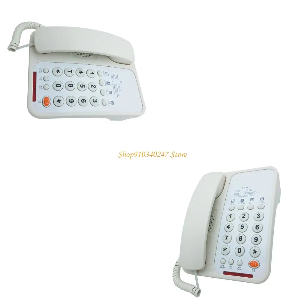 Q22A Corded Telephone Basic Desk Analog Landline Phone for Home Guest Room