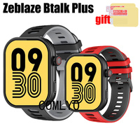 3in1 for Zeblaze Btalk Plus Strap Smart watch Silicone Soft Bracelet Band Screen Protector Film