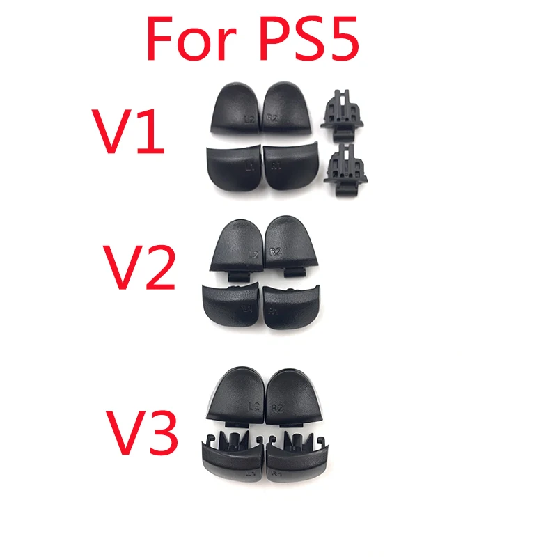 1 Set L1 R1 L2 R2 Trigger Buttons+Springs for PS5 Controller Gamepad Repair Part For PS 5 V1 V2 V3 With LR Holder