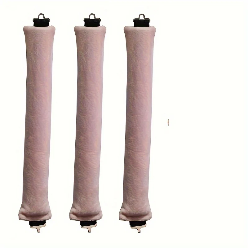 3pcs/pack Heatless Hair Curler No Heat Lazy Hair Rollers Overnight Sleeping Curling Rod Soft Flexi Rods with Hook Hair Styling T