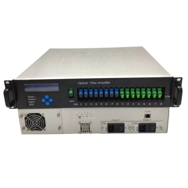 Factory Direct Sale 8 Ports 18dBm~24dBm High Power Fiber Optical Amplifier with WDM