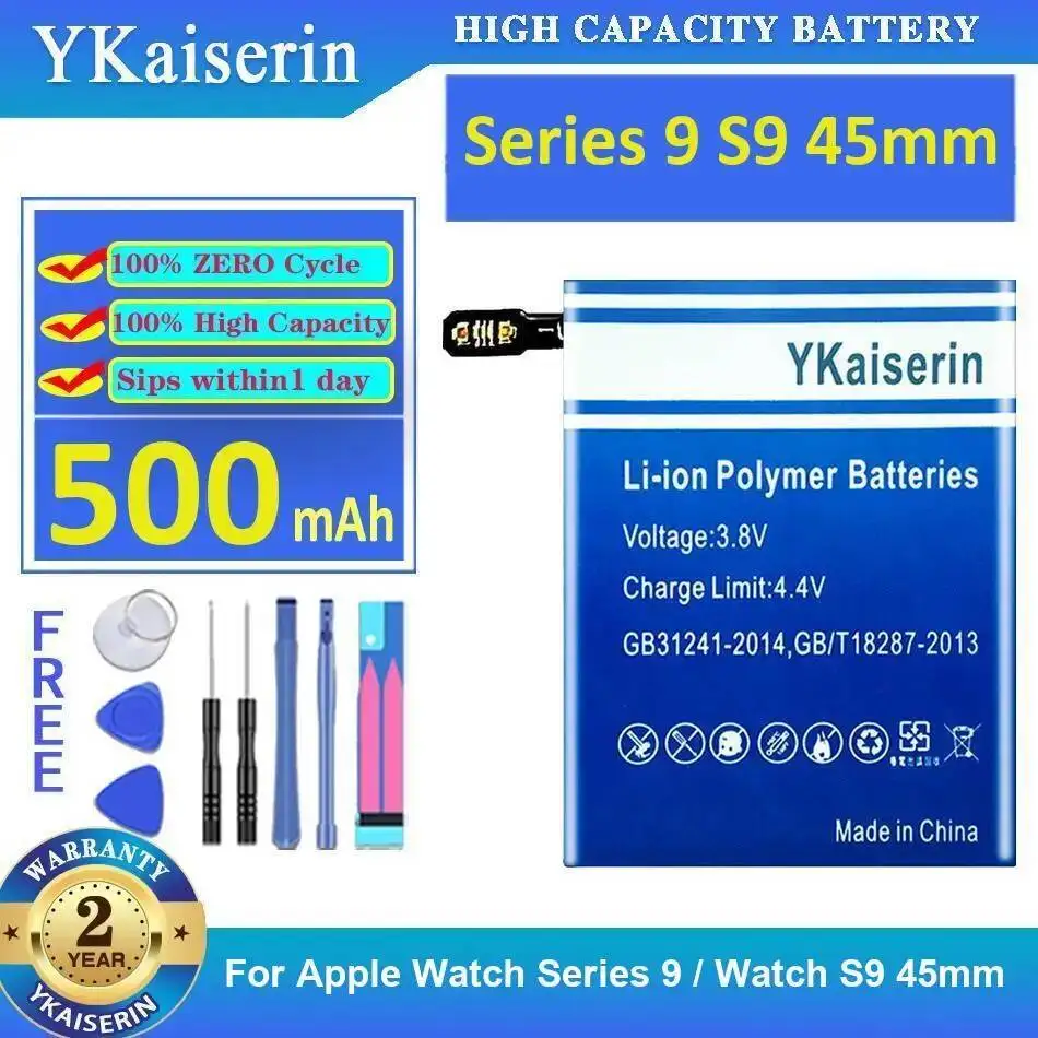 

Premium Replacement 500Mah For Apple Watch Iwatch Series 9 S9 45Mm Battery
