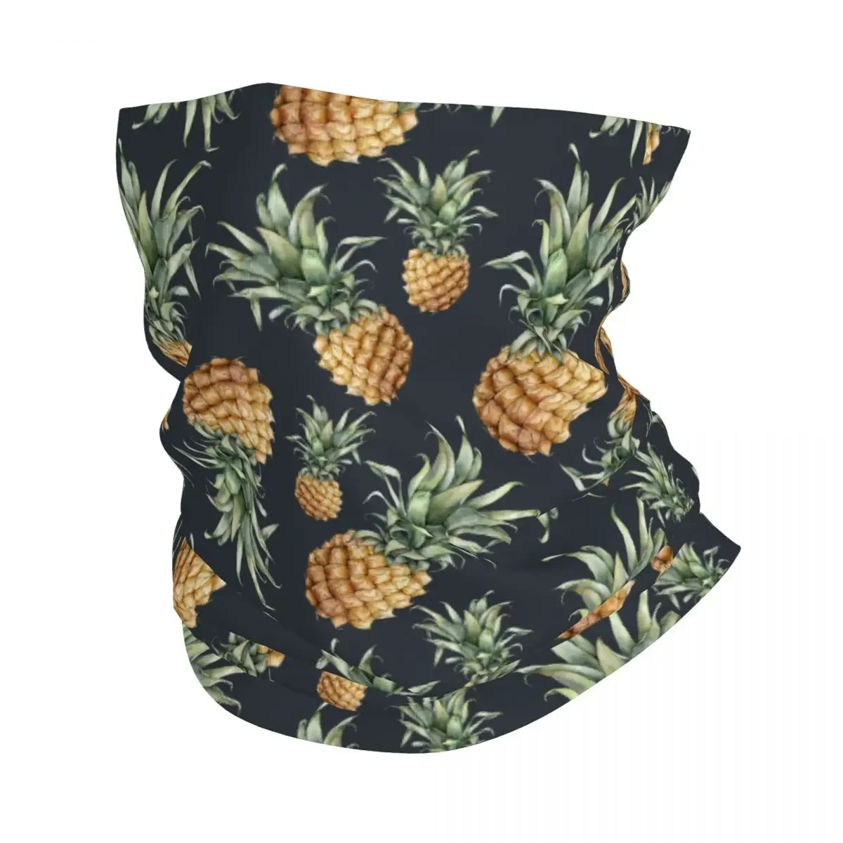 Pineapple Fruit Pattern Bandana Neck Cover Printed Balaclavas Mask Scarf Multi-use Cycling Fishing for Men Women Adult