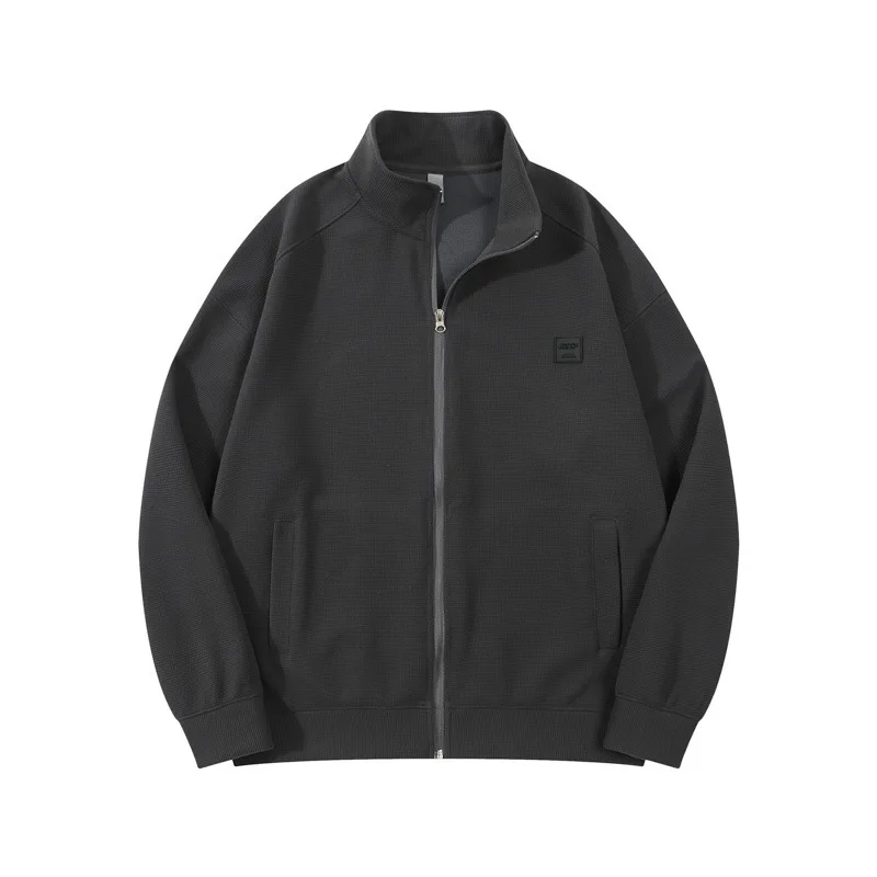 【Mirrordust】Sweater330Ke Knitted Stand Collar Coat Men's Japanese Style Mild Luxury Casual Sports Zipper Cardigan Jacket Sweater