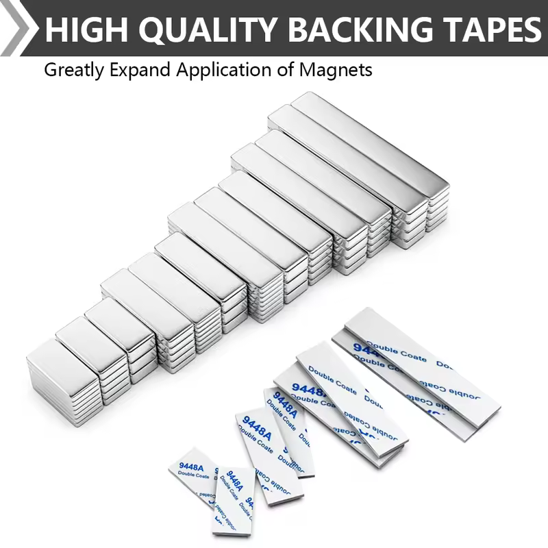 Super Powerful Magnet Neodymium With double-sided adhesive Magnet Block NdfeB N35 Strong Permanent Magnetic imanes Refrigerator - Image 3