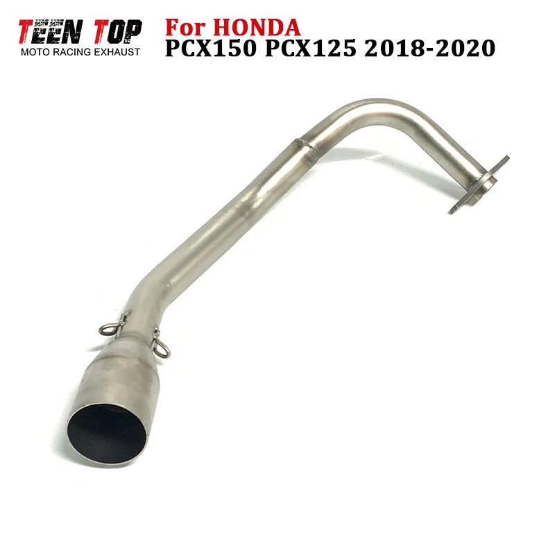 51mm Motorcycle Exhaust Pipe For Honda PCX150 PCX125 Front Connect Pipe Scooter Escape Moto PCX 150 125 Exhaust Header 2018-2020