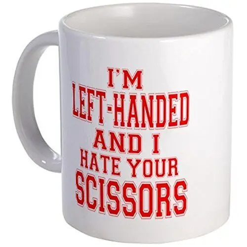 

11oz mug Left Handed Scissors