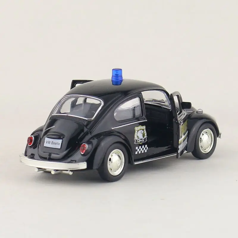 1:32 1967 Volkswagen Kever Politie Auto Klassieke Legering Automodel Diëst Metalen Speelgoedauto Model Simulatie Miniatuur Schaal X7