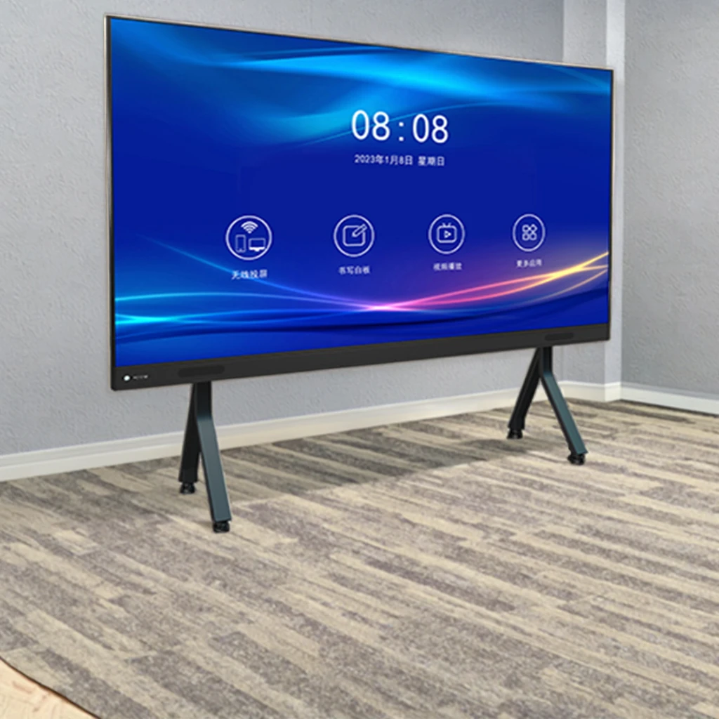 65 75 85 108 Inch 4K Multi Language Touch Screen LCD Interactive Smart TV Whiteboard for School Teaching Office Conference