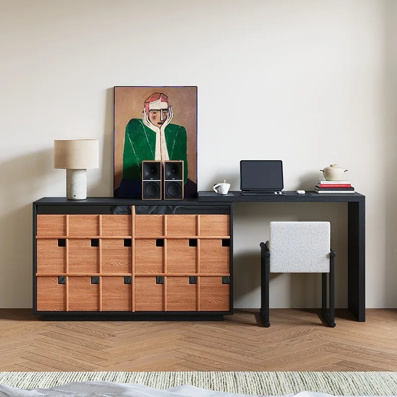 Dresser retractable chest integrated retro small apartment medium and ancient style corner makeup table