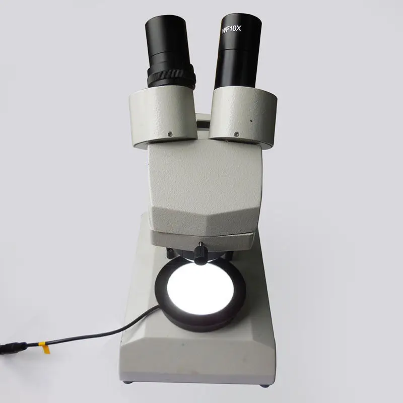 50-75mm Stereo Biological Microscope Bottom Light Lamp LED Backlight Illuminator Round Light Source 90V-240V