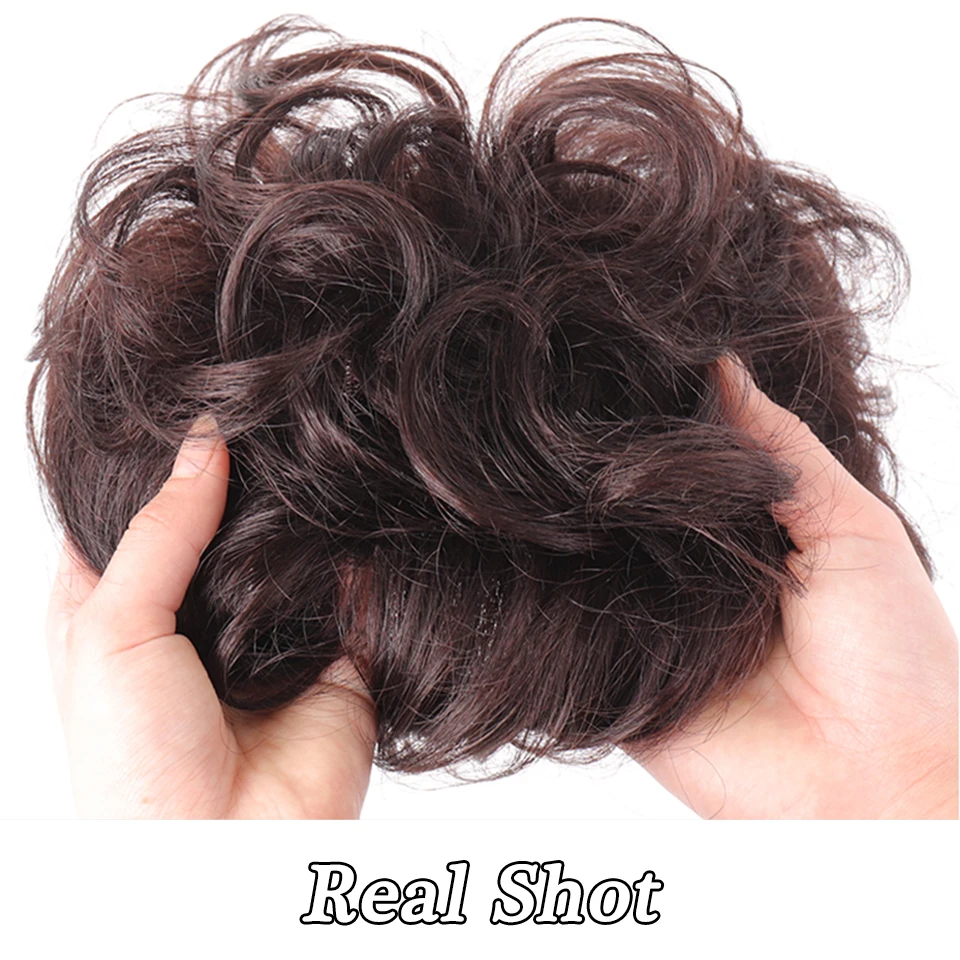 LM Synthetic Long Water Wavy Curly Half Head Wig Women\'s Hairpieces Invisible Head Top Wig Block Increase Hair Volume