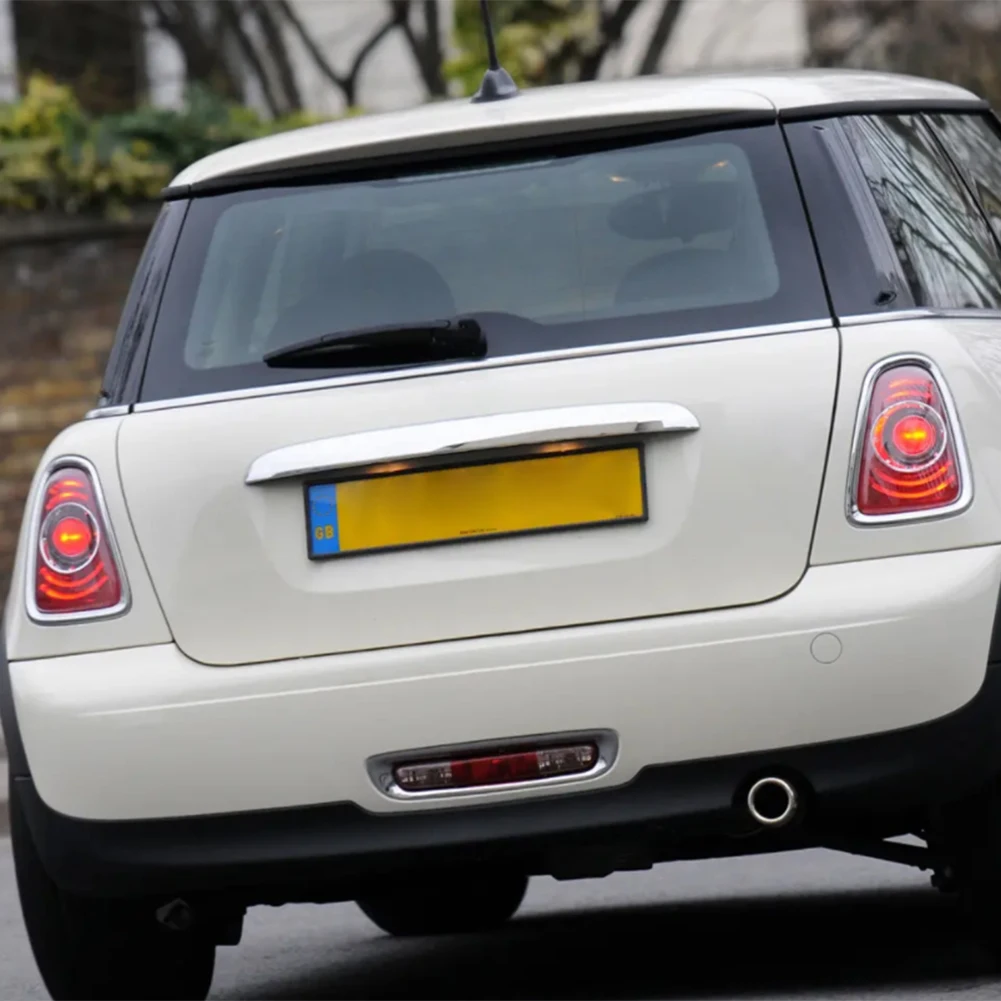 

2 шт., кольцевая крышка рамы заднего фонаря для Mini Cooper R56 R57 R58 R59 2007-2013, наклейки на рамку заднего фонаря автомобиля