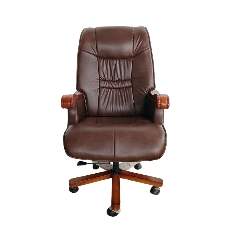 

Wholesale Modern Executive Office Swivel Sofa Chair Comfortable Ergonomic Boss Leather Mesh Wood Adjustable Headrest Feature