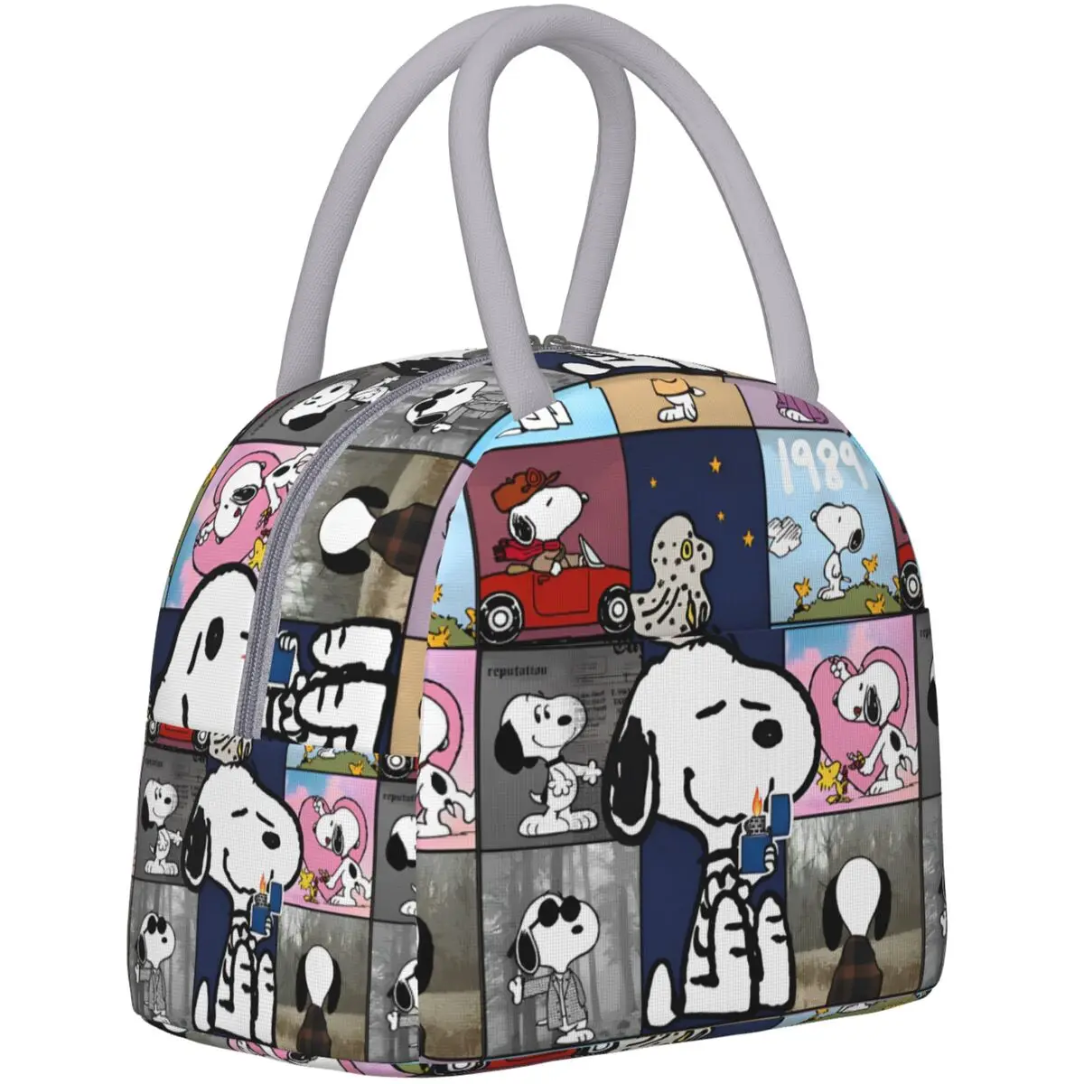 Cute Snoopy Cartoon Merch borsa per il pranzo isolata per il lavoro scatole per alimenti per la conservazione delle arachidi dispositivo di