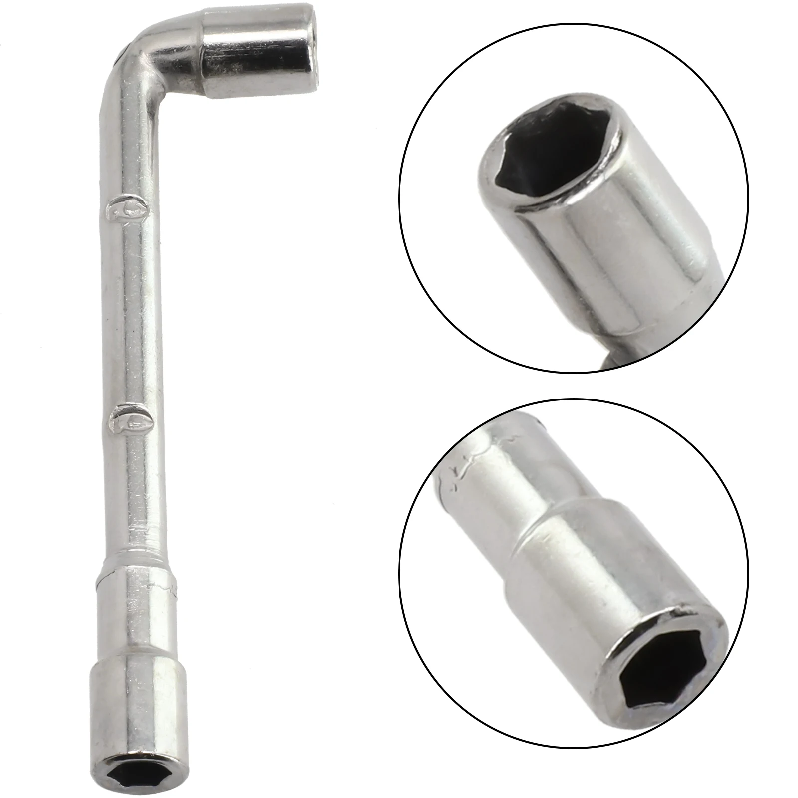 L-shaped Socke Wrench Hand Tool Hexagonal Maintenance Parts Repairing Screw Sleeve 6/7mm 97mm Fasten Attachment