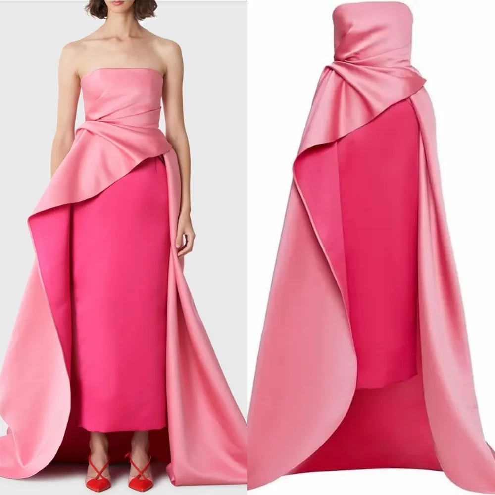 

Customized Sexy Fashion Jersey Pleat Ruched Straight Midi Dresses Bespoke Occasion Dresses High Quality Chinese Style Formal