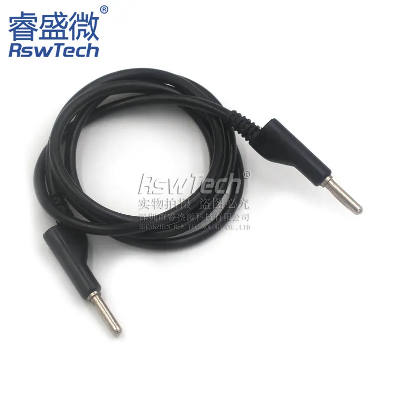 1PCS Banana Plug To Banana Plug Alligator Clip Power Test Line High Voltage Experimental Wire Component