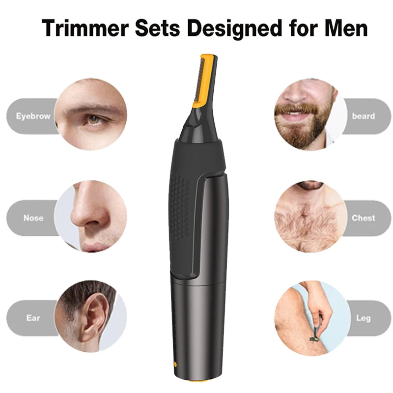 الكهربائية أداة قص الحواجب الحلاقة رقيقة جدا الدقة المتقلب الكهربائية المحمولة الأذن المتقلب للرجال الأنف ماكينة حلاقة للشعر مقاوم للماء