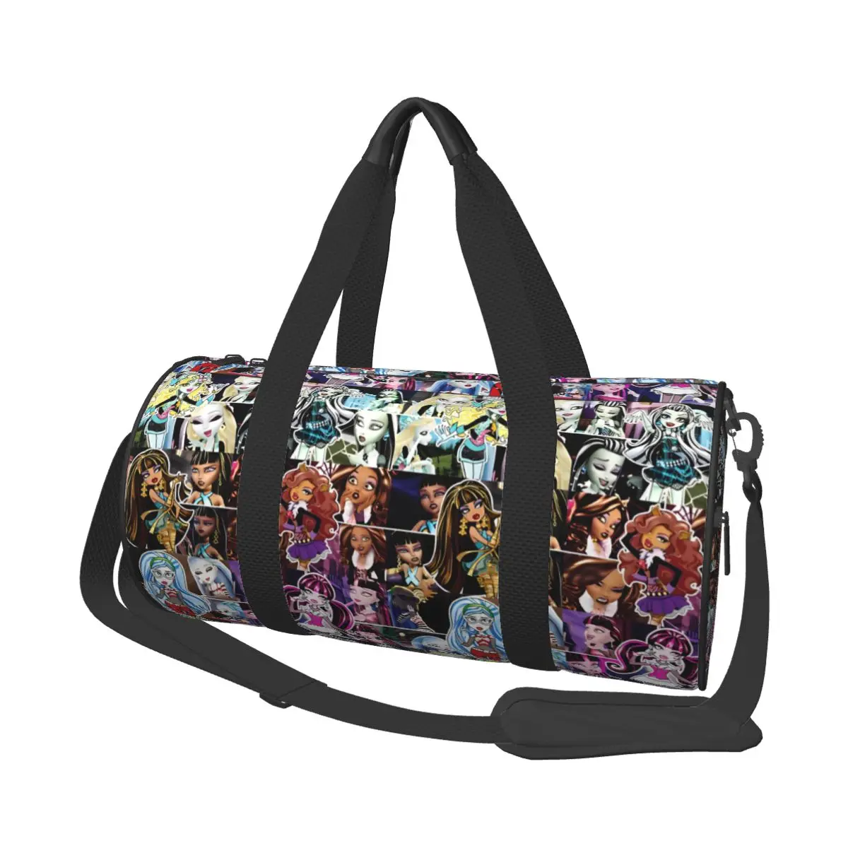 Bolsa de gimnasio Monster High, bolsas deportivas Oxford con zapatos, bolso con patrón de equipaje, bolsa de Fitness divertida para hombres y mujeres