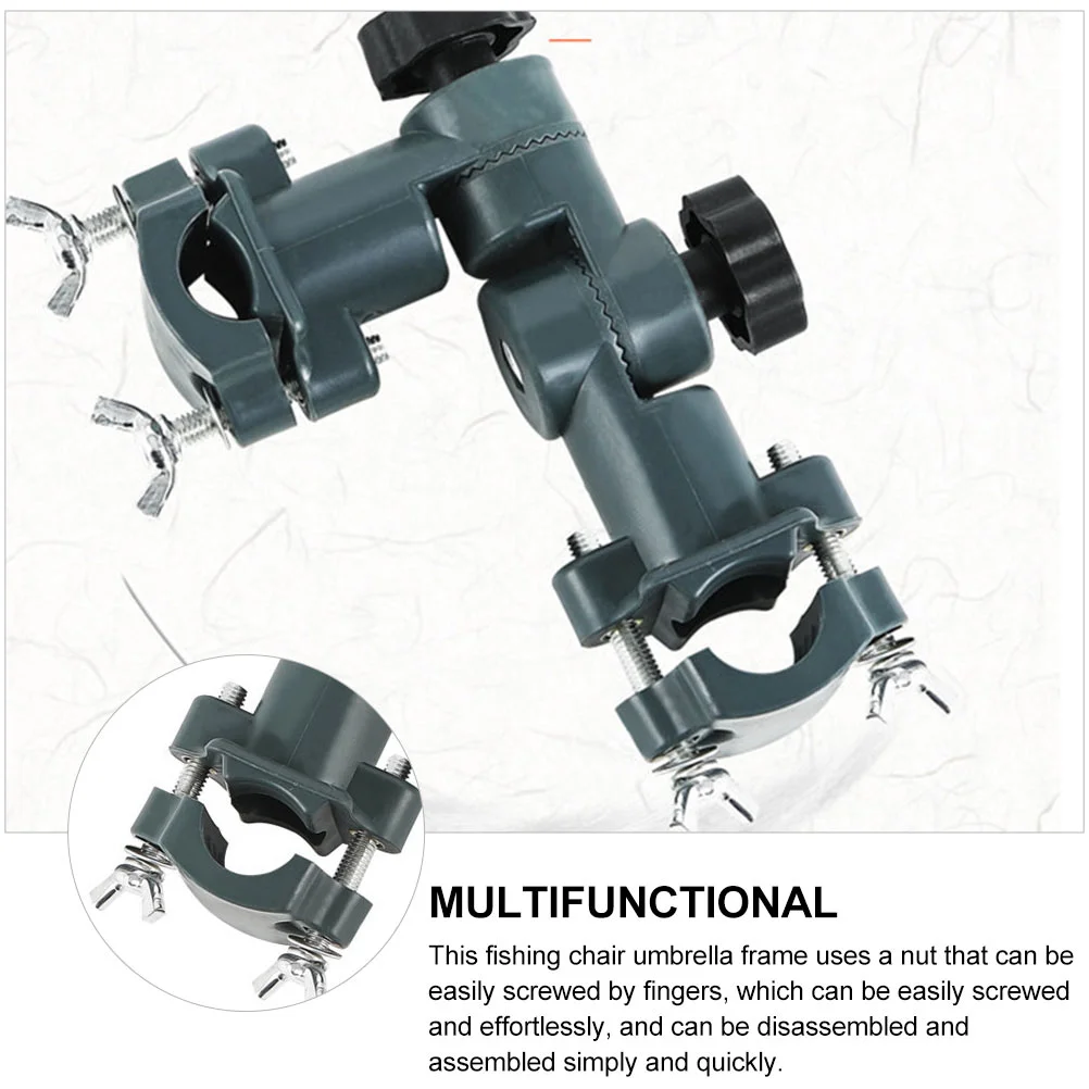 Guarda-chuva Stand Chair Holder, Mount Bracket, Clamp Parasol Rod Rack, Pátio Clip Clamps Deck, Conector Universal, Acessórios de bancada