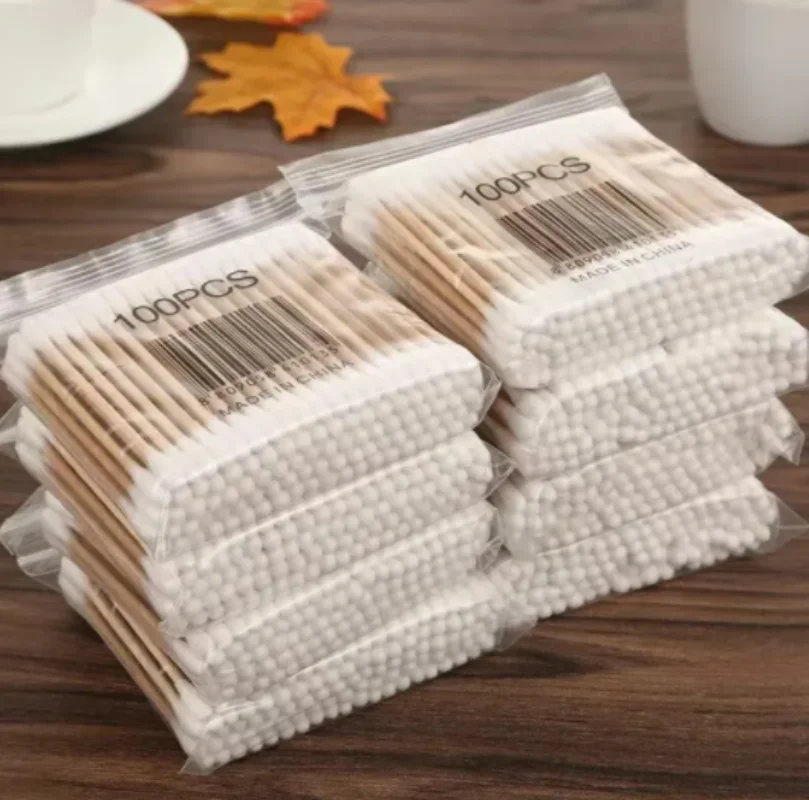 300pcs,Per Pack, Double-ended Cotton Swabs, Baby Cotton Swabs, Ear Cleaning Sticks, Healthy Cleaning Tools