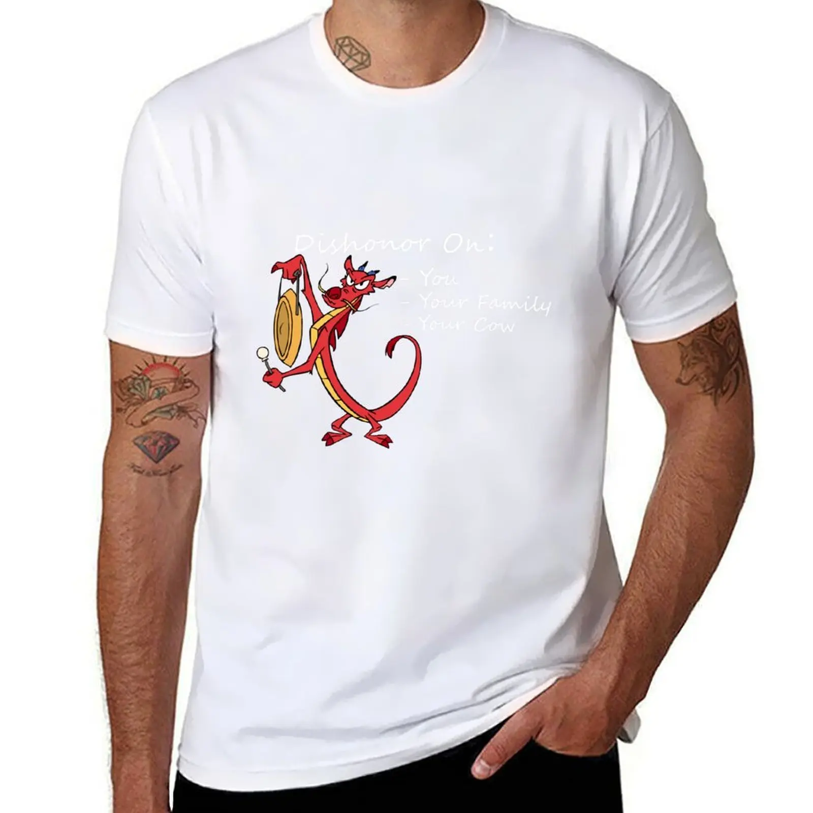 

Dishonor on: you, your family, your cow T-Shirt anime t shirts oversize mens graphic t shirts T-Shirt