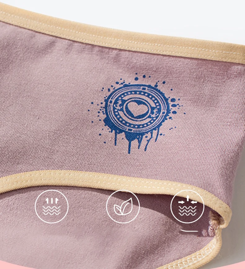 6 PCS Lot Women\'s Cotton Briefs Girls Simple Pure Cotton Underwear Female Panties Culottes Femme M-XXL