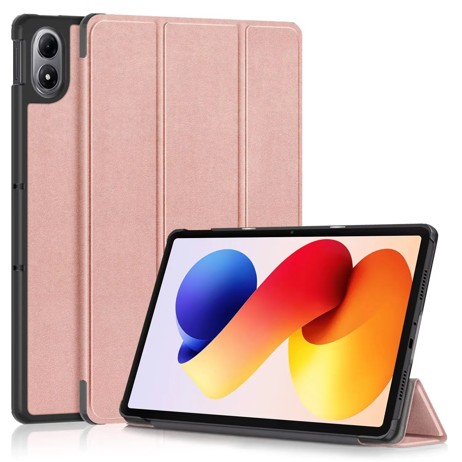 Fotografia 5: Capa para tablet para redmi pad 2 pro/xiaomi poco pad m1 2025 lançado 12.1 polegadas material de couro pu capa protetora à prova de choque
